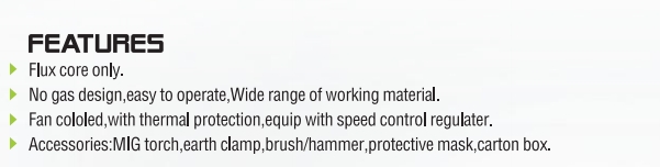GASLESS FLUX CORED WIRE MIG WELDING MACHINE