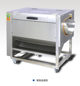 VEGETABLE WASHING AND PEALING MACHINE